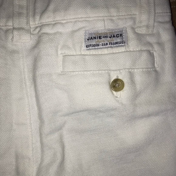 Janie And Jack 18-24 mo crisp white linen pants - Picture 4 of 4